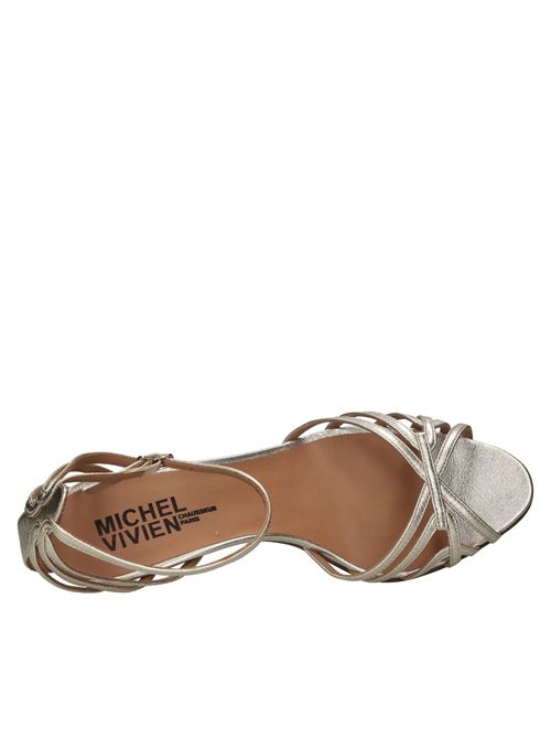 Sandali Lumio in pelle MICHEL VIVIEN CHAUSSER PARIS | LUMIO_1 TRIP. LAM.ORO